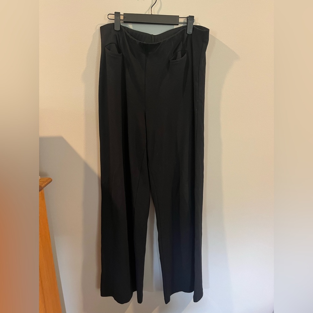 J. Jill Black Straight-Leg Dress Pants